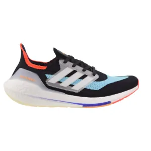 Adidas Ultra Boost 21 Men's Shoes Black-Pulse Aqua Adidas Shoes Fabric
