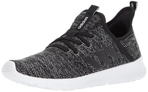 adidas Women's Cloudfoam Pure Running Shoe, black/black/white, 8 Medium US Bulky Adidas Shoes