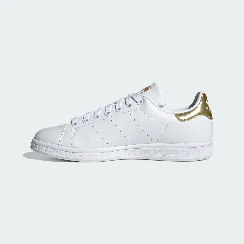Adidas - Women's Stan Smith White/Gold Metallic G58184 Adidas Handball Shoes