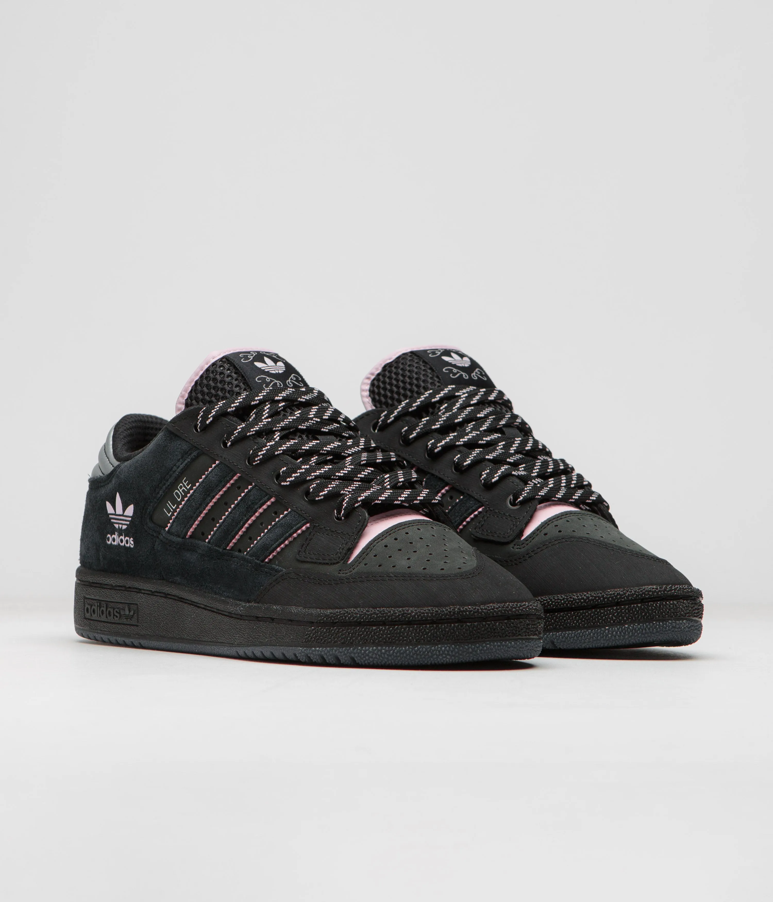Adidas x Lil Dre Centennial 85 Low ADV Shoes - Core Black / Clear Pink / Core Black Adidas Nmd Tennis Shoes