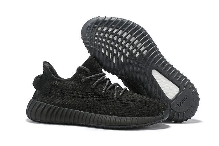 Adidas YEEZY BOOST 350 V2 GID 'Black Non-Reflective' Shoes Men Women Sneaker Sale All Size US 7-11 Adidas Shoes With Wings