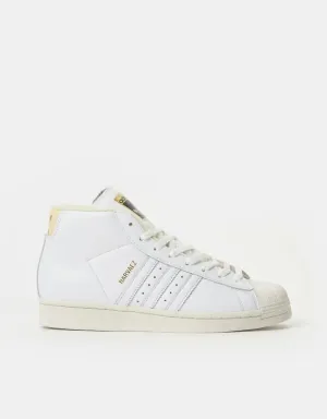 Adidas 4d Krazed Shoes adidas x Sam Narvaez Pro Model ADV Skate Shoes - White/White/Easy Yellow