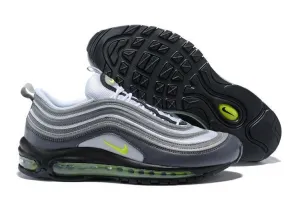 Nike Air Max 97 Carbon Grey Fludredsent Green Shoes Sale Men Size US 7, 8, 8.5, 9, 10, 11 Asics Shoe Finder