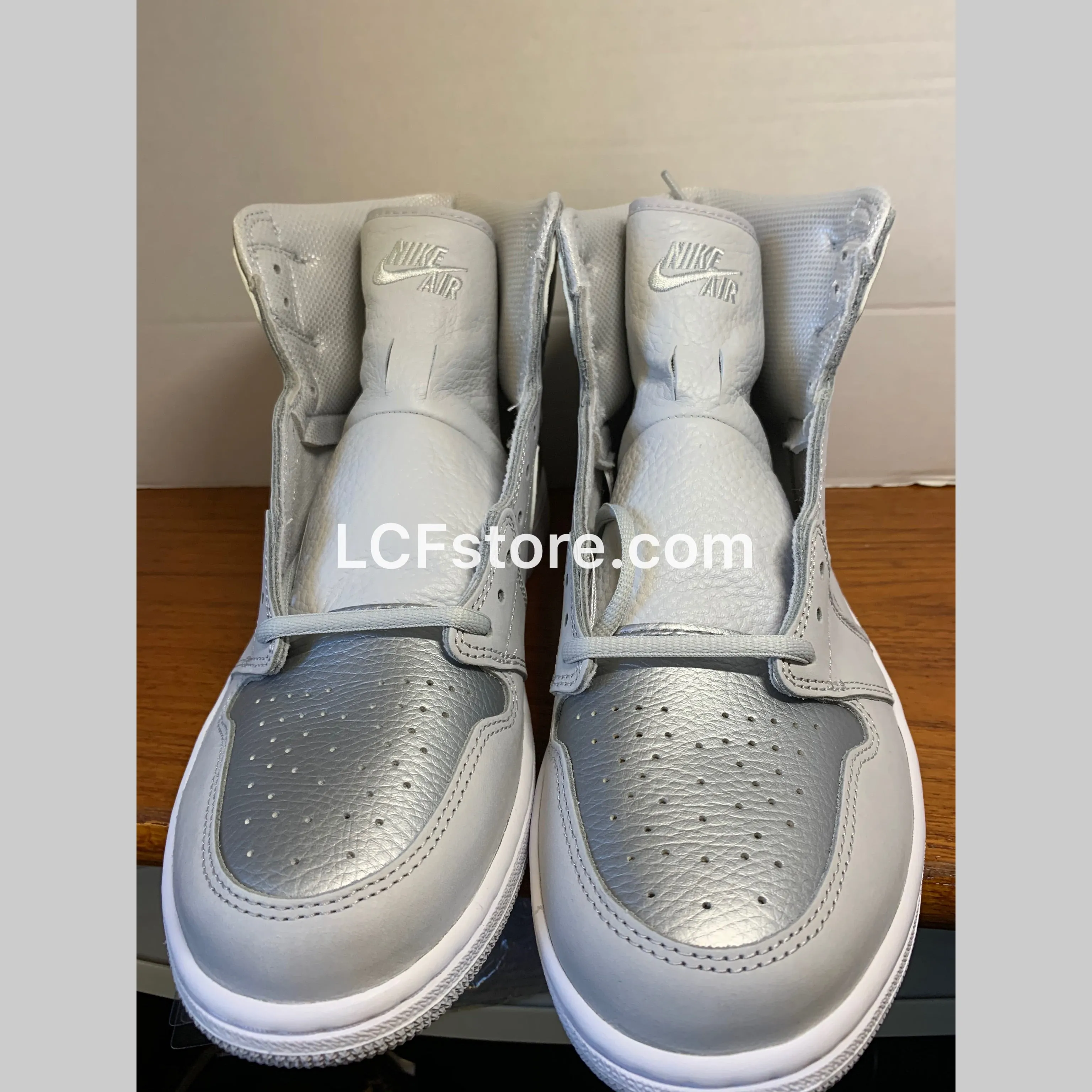 Air Jordan 1 Co.Jp Metallic Silver Asics Netball Shoes