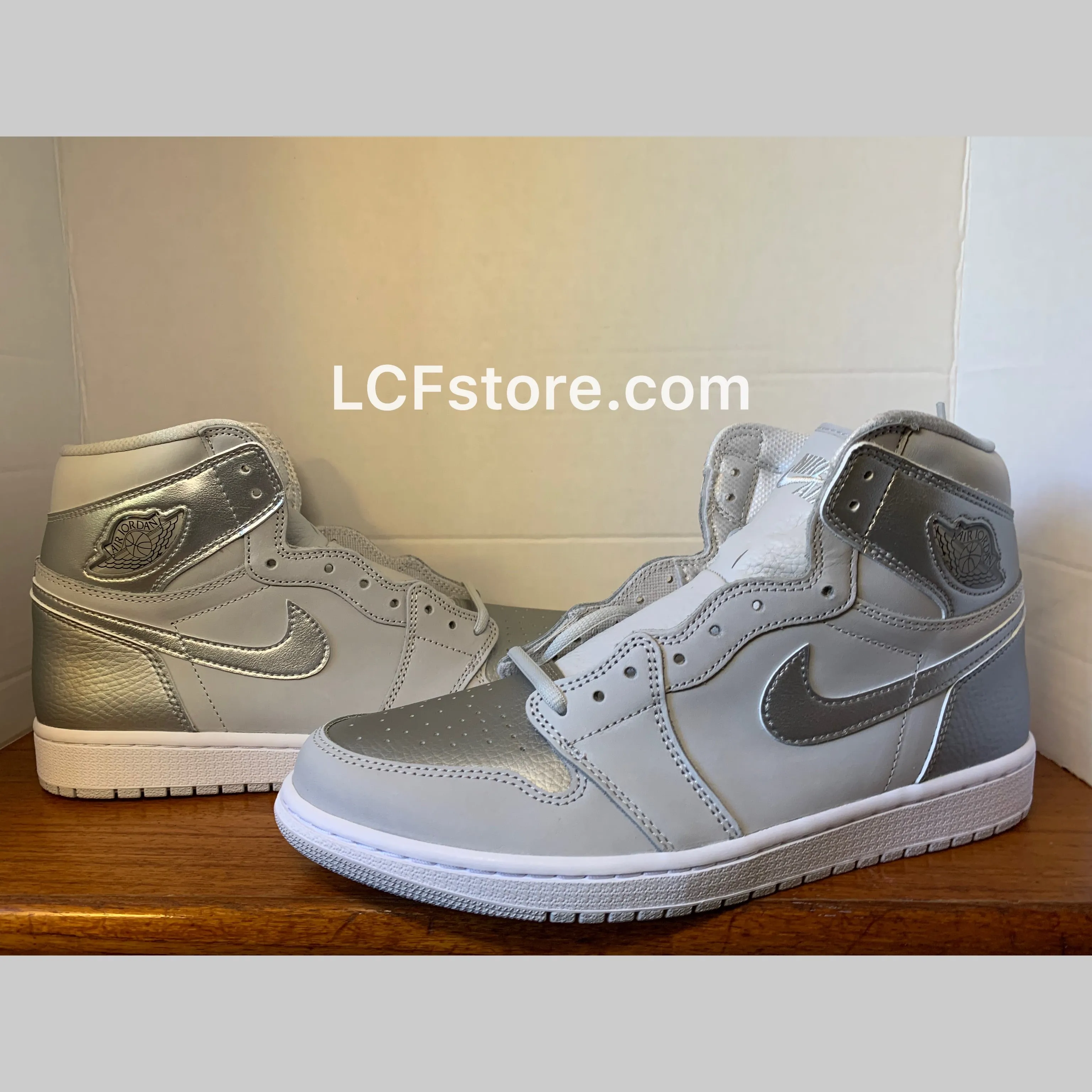 Air Jordan 1 Co.Jp Metallic Silver Asics Vs Rudis Wrestling Shoes