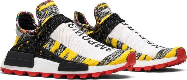 Pharrell x Adidas NMD Human Race Trail 'Solar Pack' Grey Yellow Shoes Men Women Sneaker Sale All Size US 7-11 Adidas Ultraboost Light Legacy Running Shoe