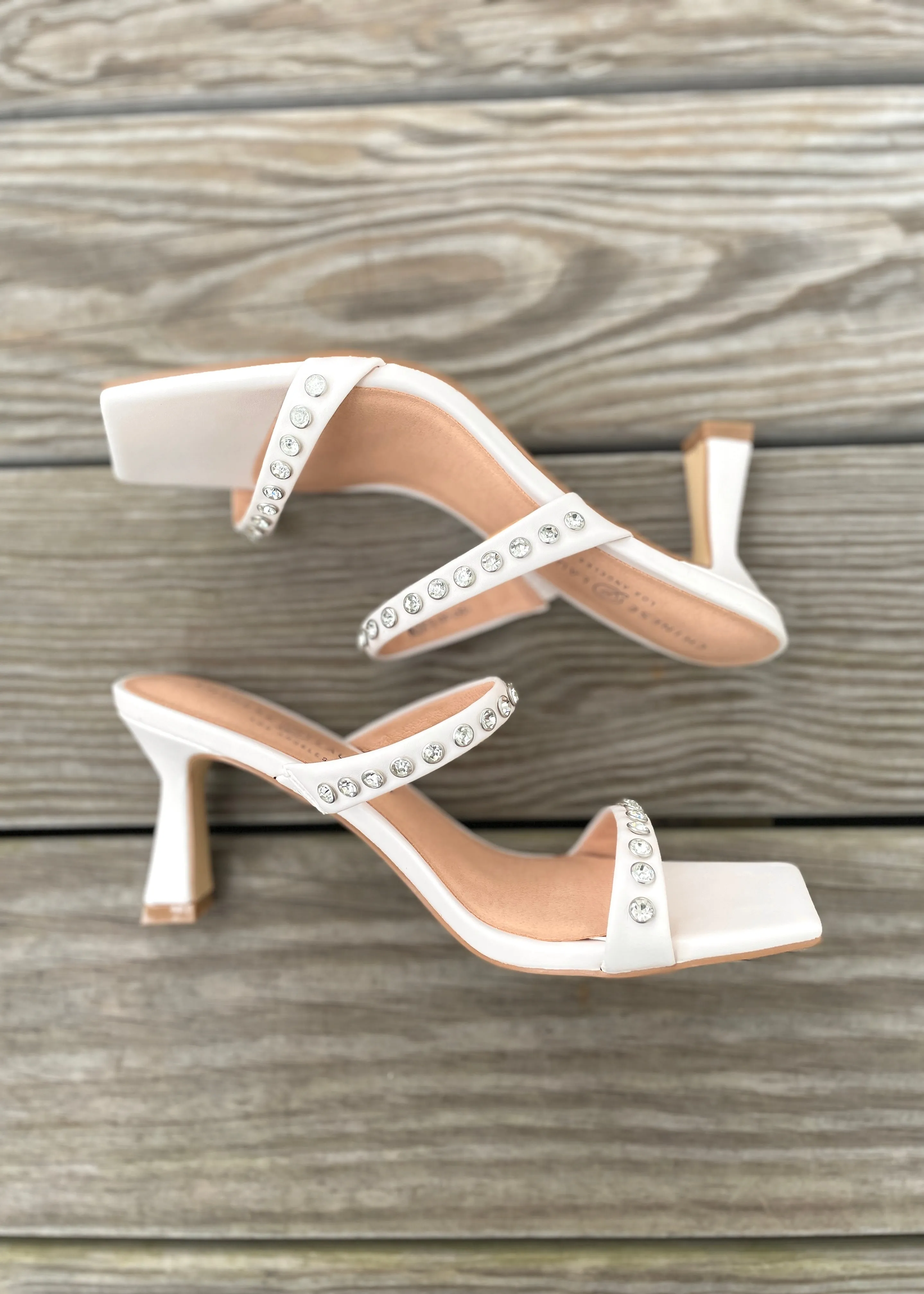 rhinestone strap block heel sandal Support Insoles For Sandals