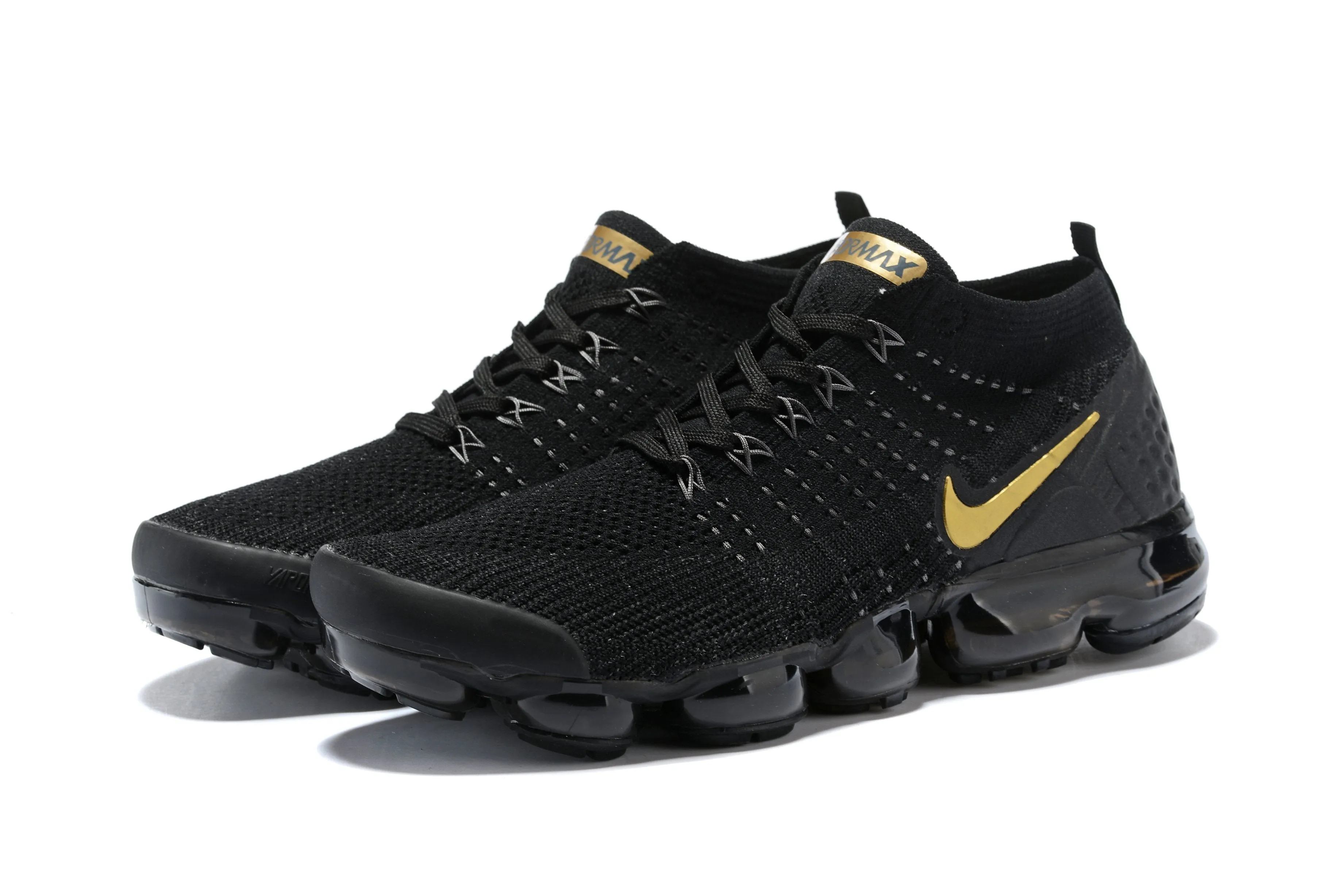 Nike Air Vapormax Flyknit 2 Black Gold Shoes Sneakers Men !!! CYBER MONDAY SALE !!! Asics Comparison Chart