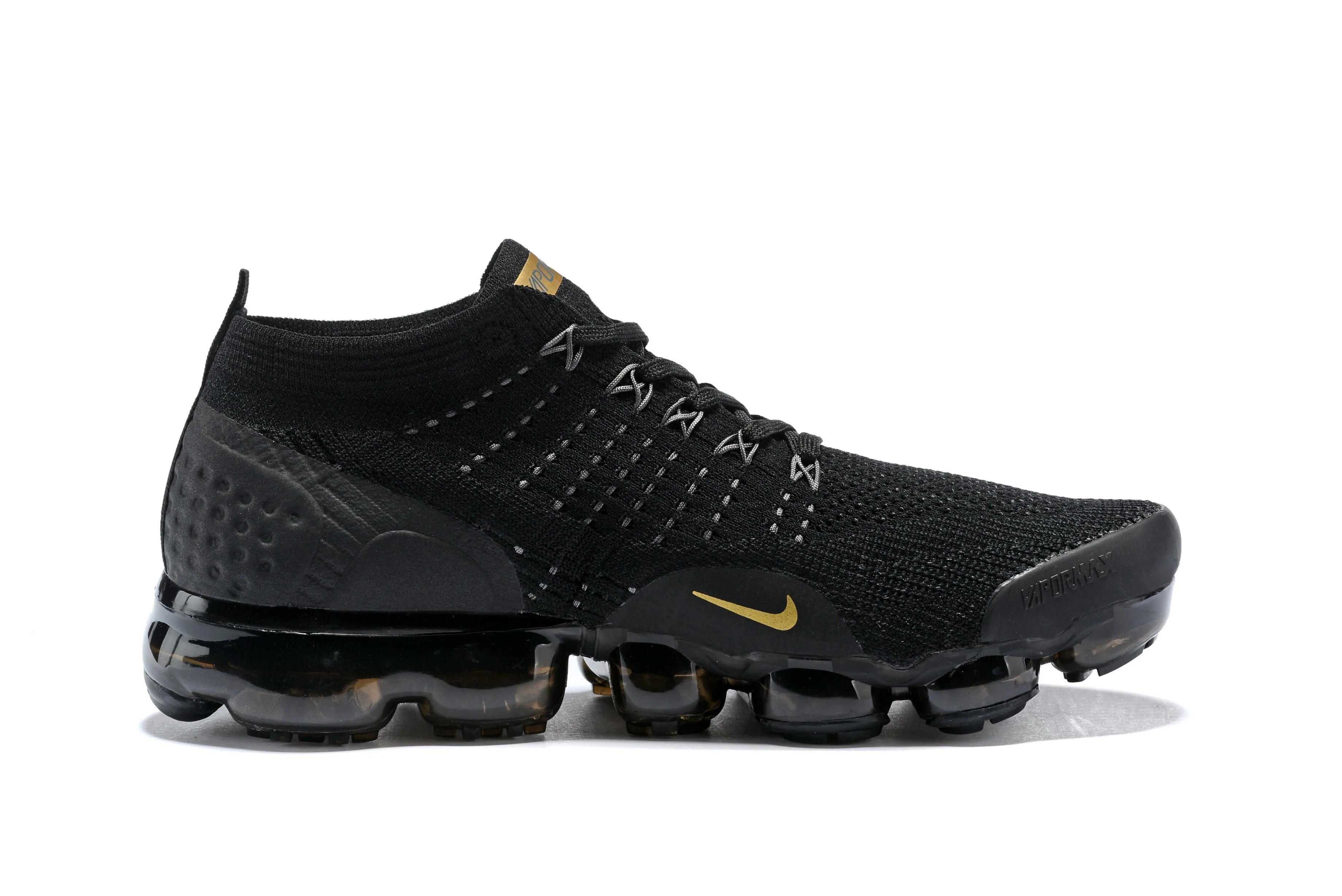Nike Air Vapormax Flyknit 2 Black Gold Shoes Sneakers Men !!! CYBER MONDAY SALE !!! Asics Running Vs Walking Shoes