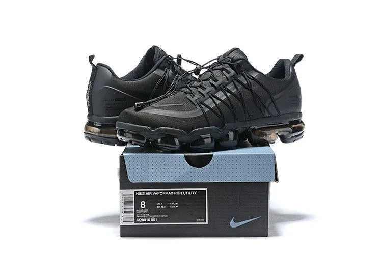 Asics Us Open Tennis Shoes Nike Air Vapormax Run Utility All Black Shoes Sneakers Men !!! CYBER MONDAY SALE !!!