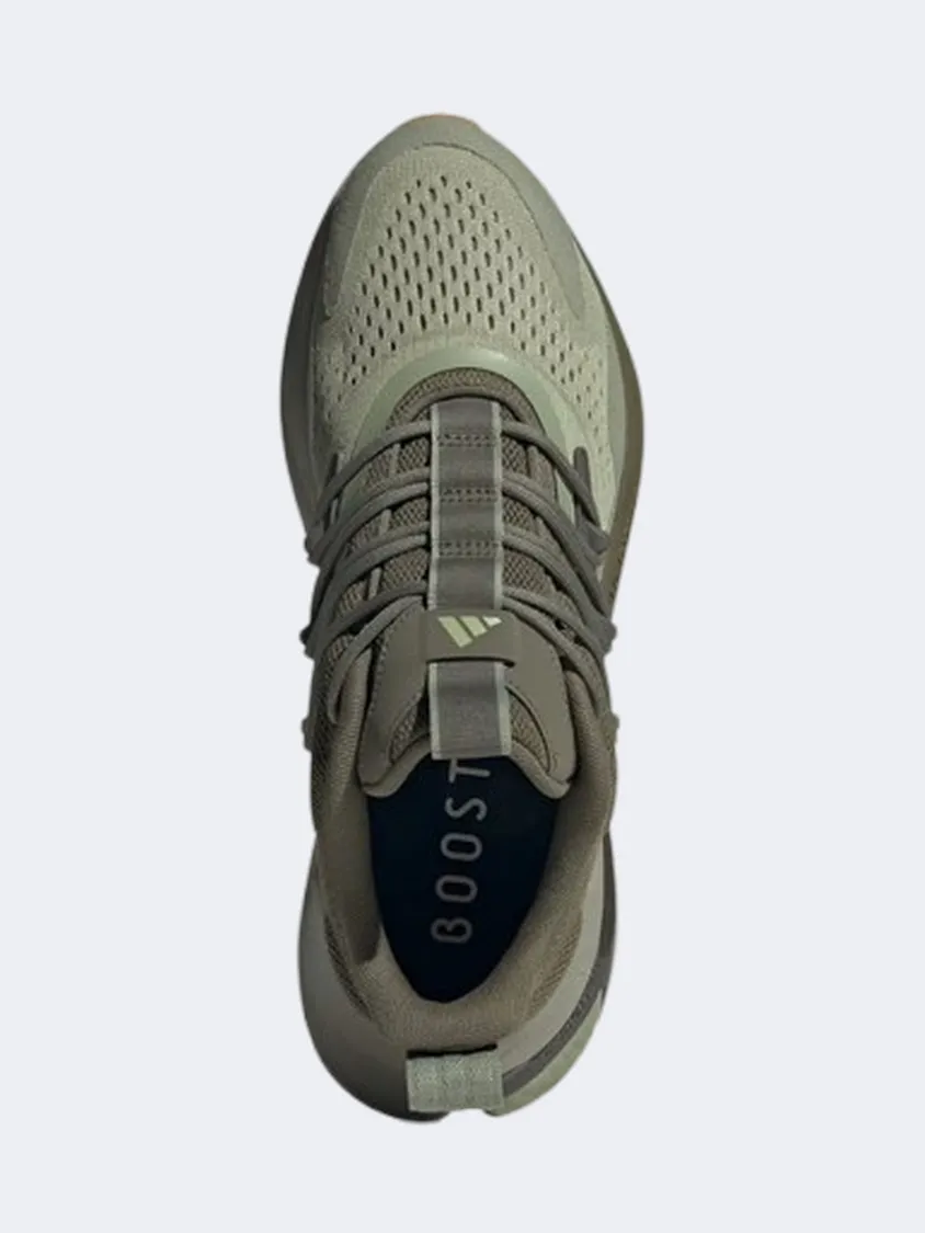 Adidas Running Shoes Cushioning Stability Adidas Alphaboost V2 Men Sportswear Shoes Tent Green/Olive