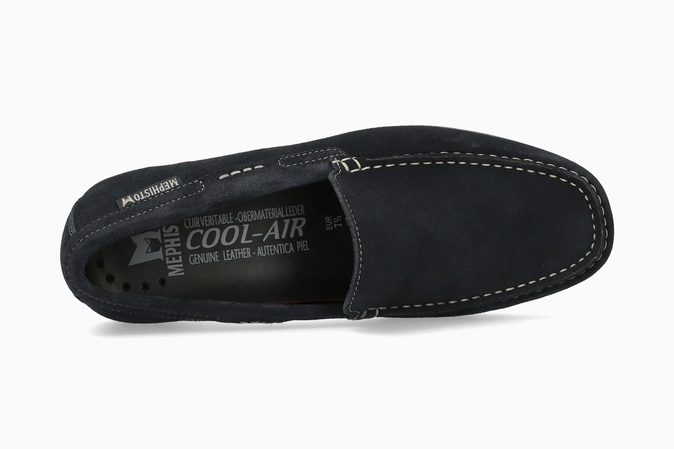 Algoras - Jeans Blue Leather Slip On Loafers
