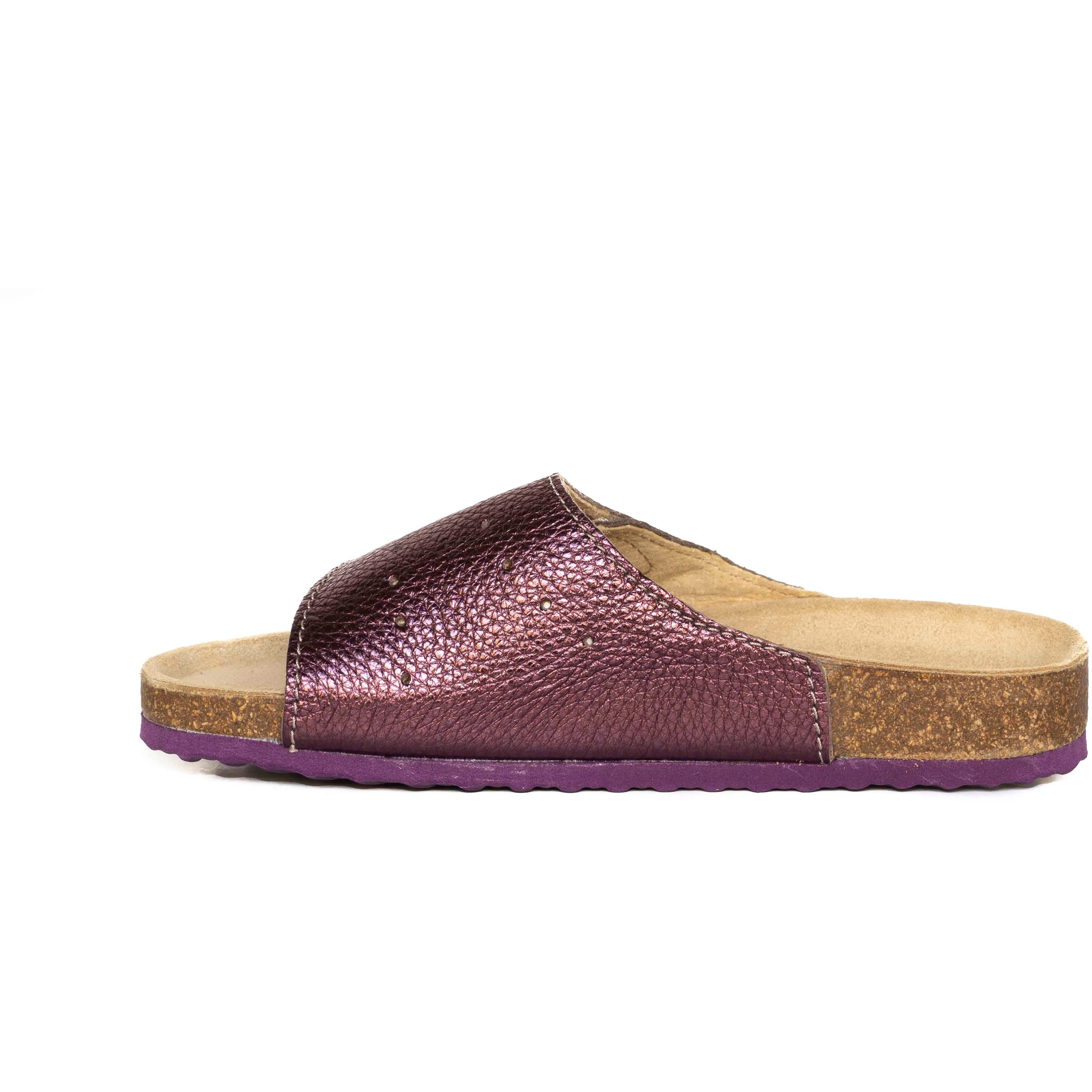 Favorite Flip Flops T122 RADANA: metallic fuchsia ladies orthotic sandals