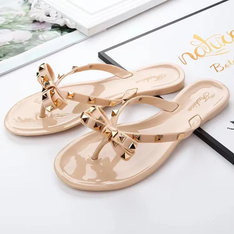 Amozae  Summer Flip Flops Women Slide Sandals Crystal Bling Beach Slippers Casual Shoes For Women Light Wedges Platform Slippers Flip Flops Golf With Spikes