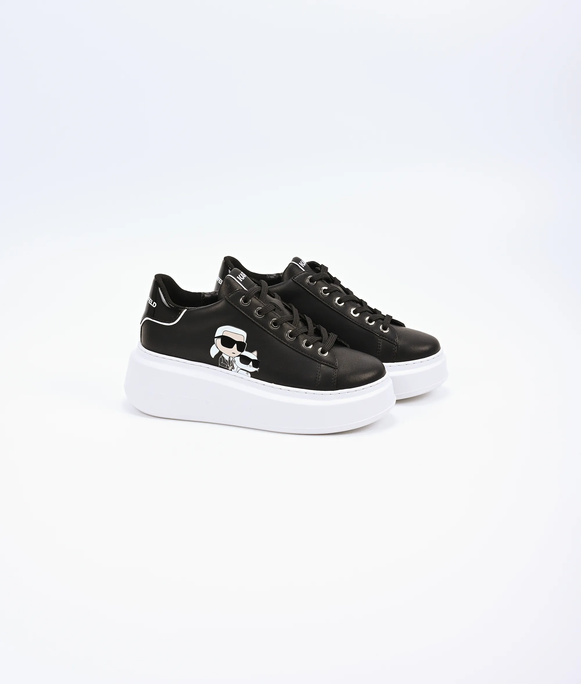 ANAKAPRI Twin NFT Lo Lace Wide High Top Sneakers