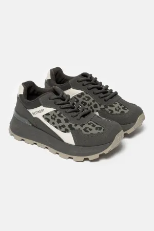 Affordable Slip On Shoes Animal Detail Chunky Sneaker