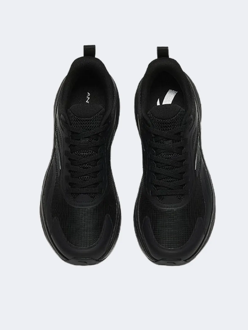 Sneakers Without Shoelaces Anta Basic Men Running Sneakers Black