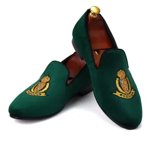 Johnston And Murphy Penny Loafers Harpelunde Men Moccasins Embroidered Velvet Loafers Smoking Slippers