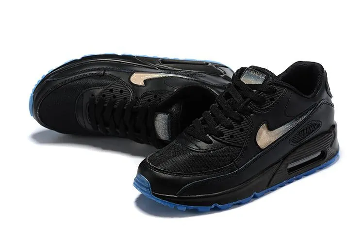 Nike Wmns Air Max 90 'Black Seven Color' Shoes Sneaker Sale Men Size US 7, 8, 8.5, 9, 10, 11 Asics Lite Shoes