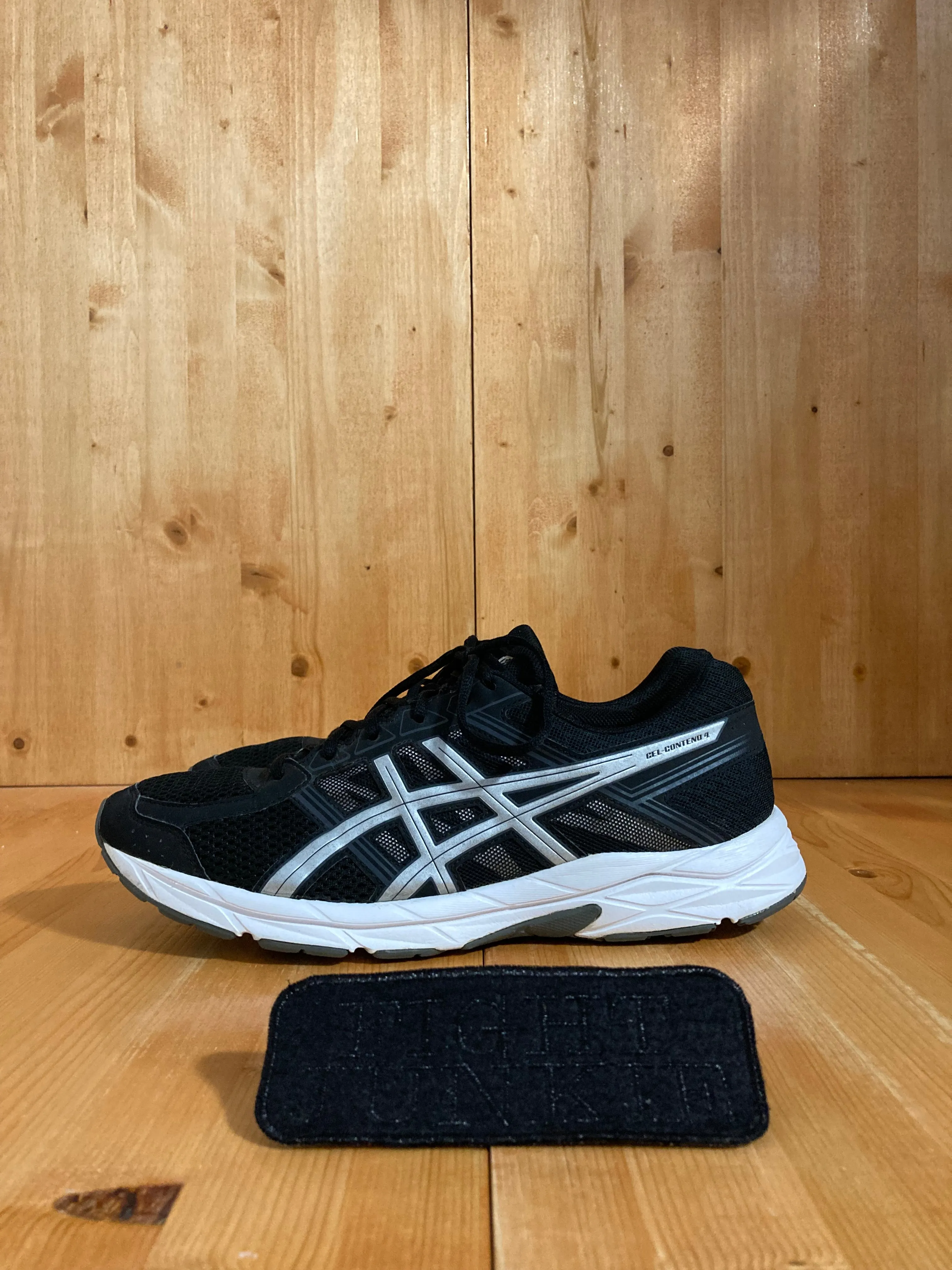 Asics Gel Resolution 7 Tennis Shoes ASICS GEL CONTEND 4 Men Size 11 Running Shoes Sneakers Black T715N