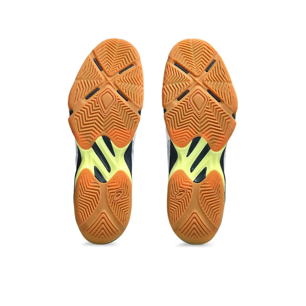 Asics Wrestling Shoes Cael V4 0 ASICS Men's Blade FF Badminton Shoe (White/Illution Blue)