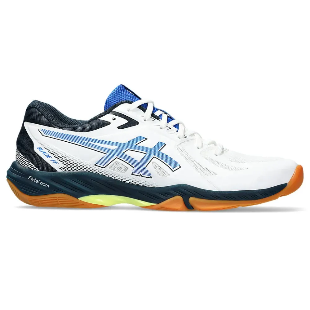 Asics Hyper Speed 4 Running Shoe ASICS Men's Blade FF Badminton Shoe (White/Illution Blue)