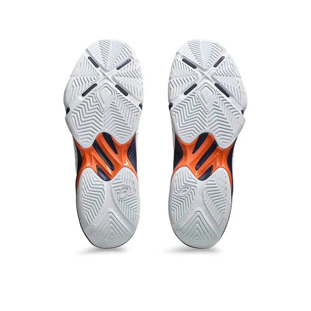 Asics Gt Running Shoes ASICS Men's Blade FF Badminton Shoe (White/Novak Orange)