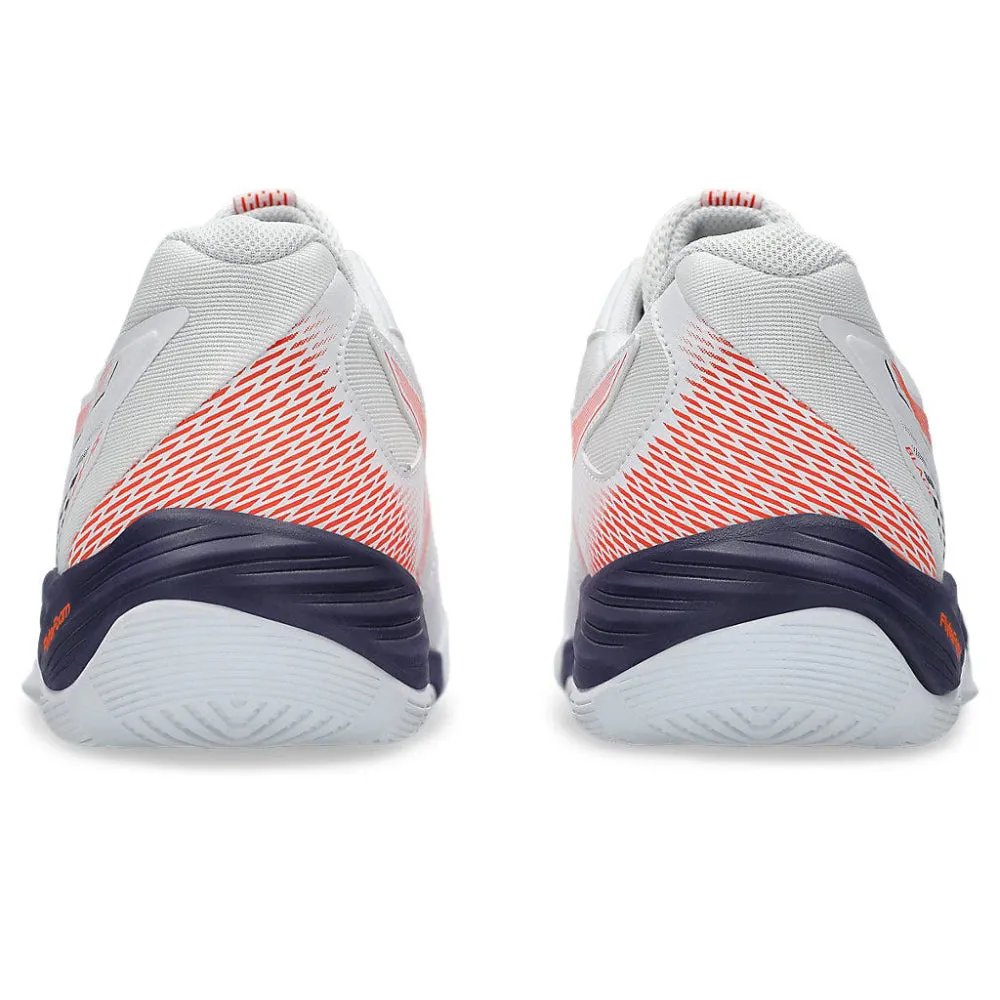 ASICS Men's Blade FF Badminton Shoe (White/Novak Orange) Asics Gel-kayano Ace 2 Golf Shoe