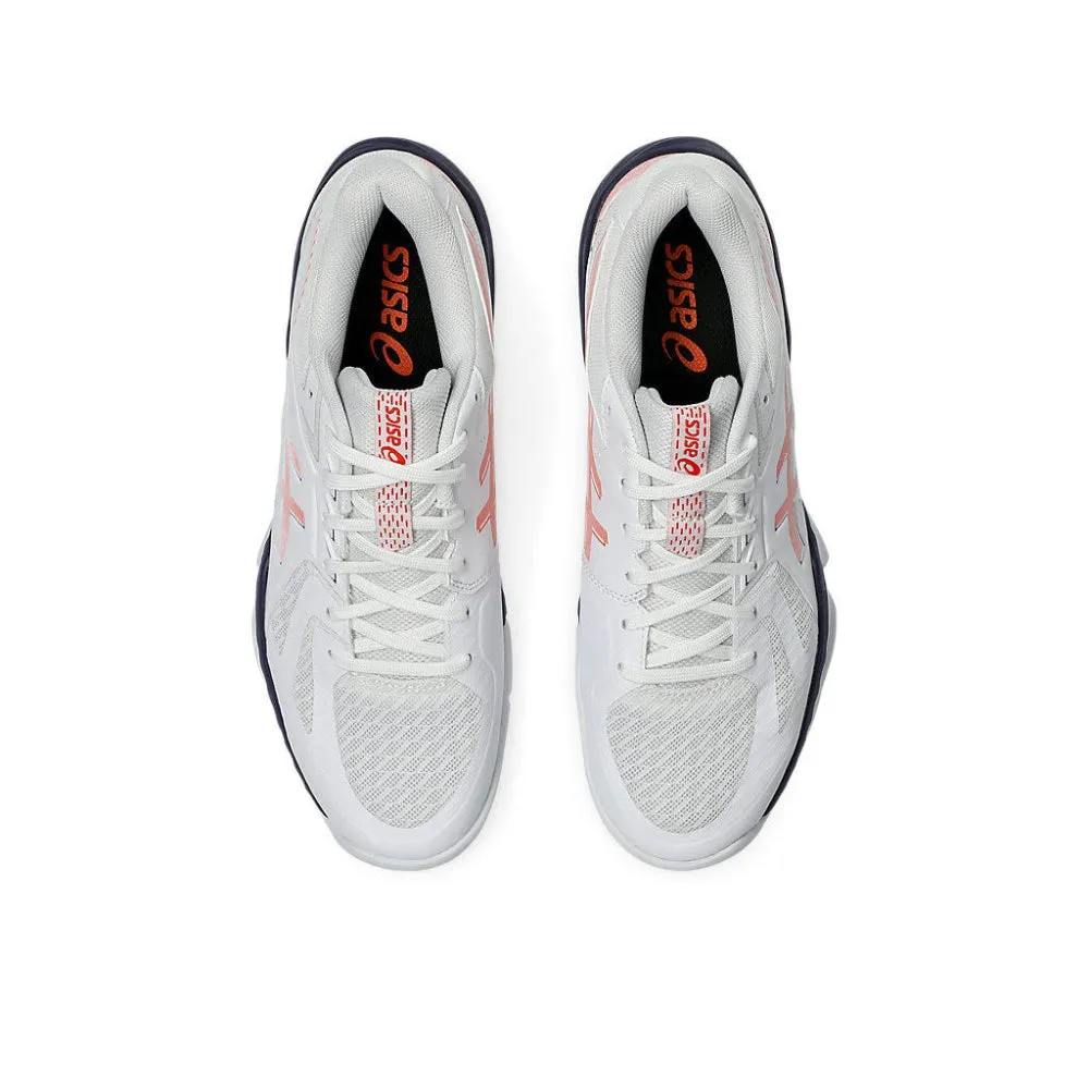 ASICS Men's Blade FF Badminton Shoe (White/Novak Orange) Asics Tennis Shoes Dubai
