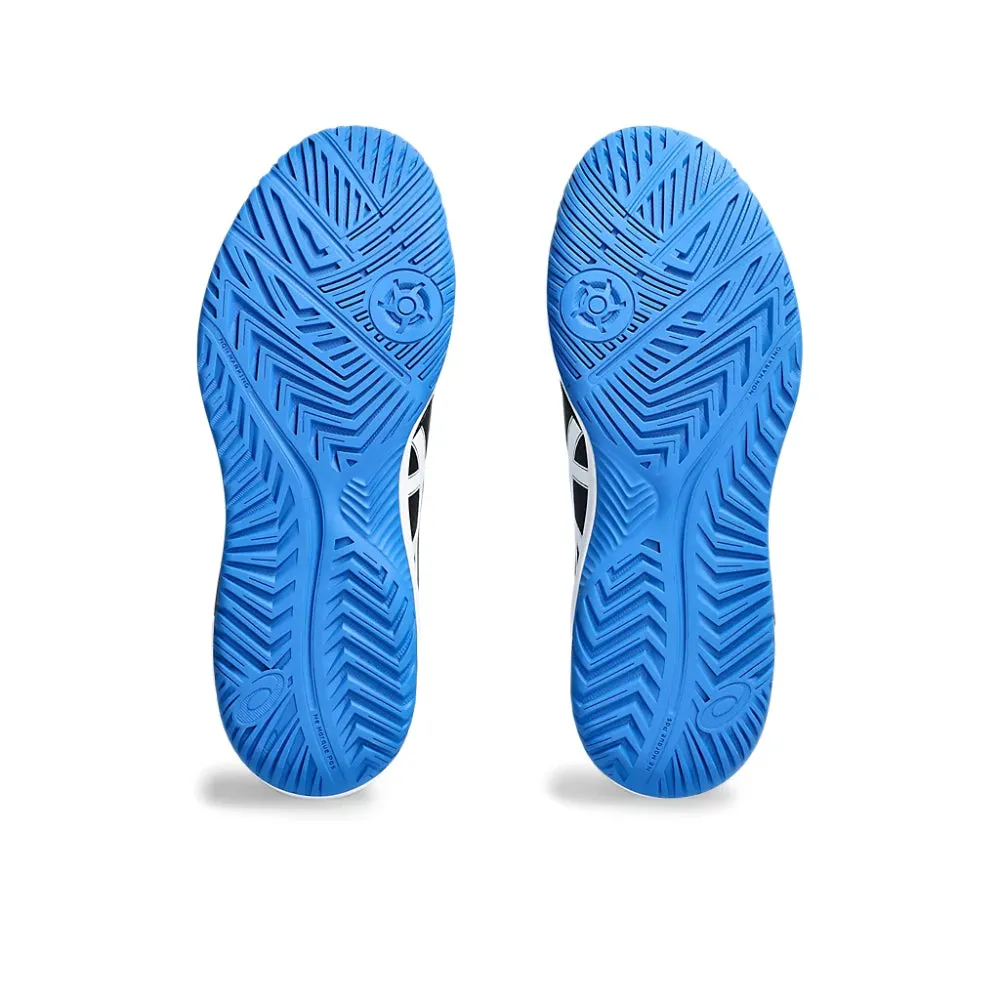 Asics Volleyball Shoes Hk ASICS Men's Gel-Dedicate 8 Tennis Shoe (Black/Tuna Blue)