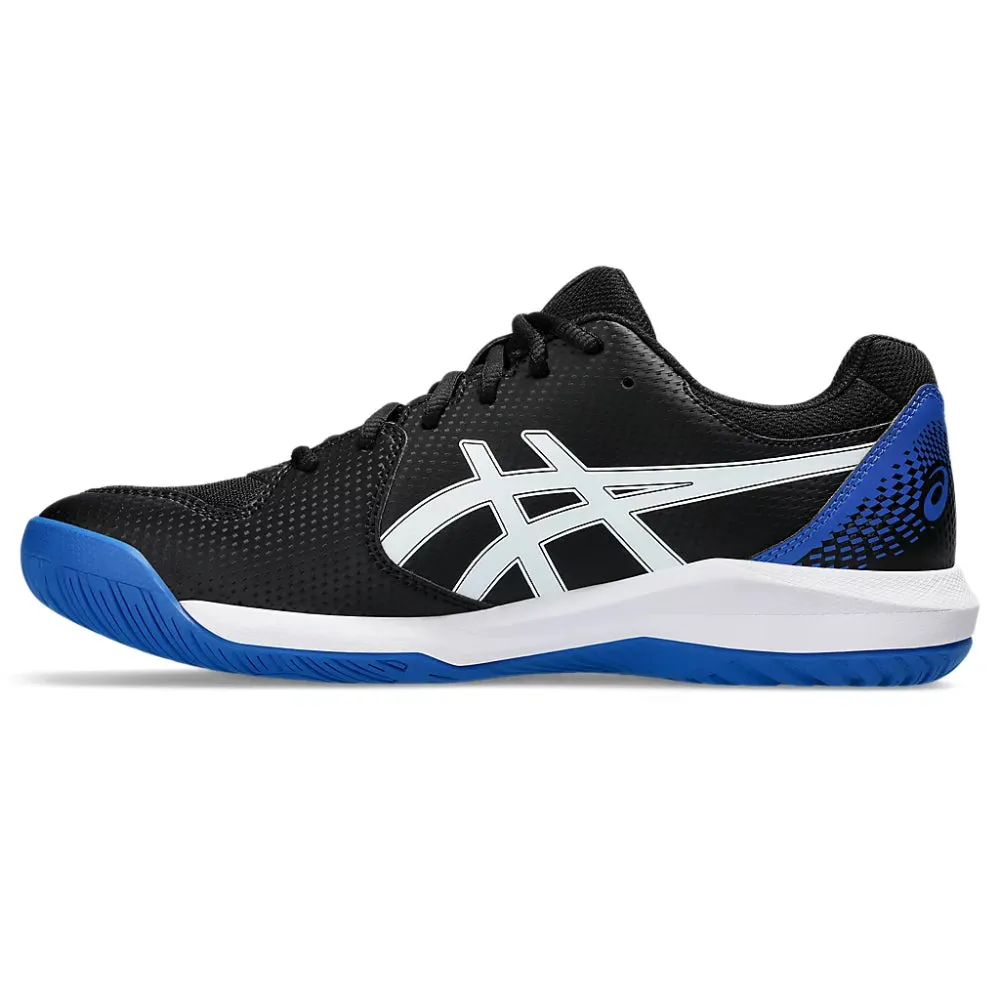 ASICS Men's Gel-Dedicate 8 Tennis Shoe (Black/Tuna Blue) Asics Running Shoes Made In Japan