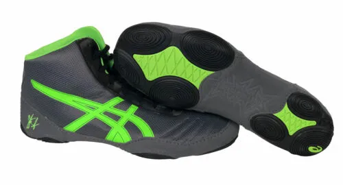 Asics Volleyball Shoes 2020 Asics Men's JB Elite V2.0 Wrestling Shoes Gray Black Green Size 11.5
