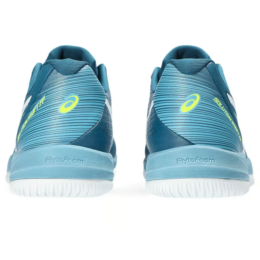 Vintage Asics Wrestling Shoes ASICS Men's Solution Swift FF Tennis Shoe (Restful Teal/White)