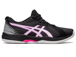 Asics Race Walking Shoes Asics Men's SOLUTION SWIFT FF Tennis Shoes in Black/Hot Pink