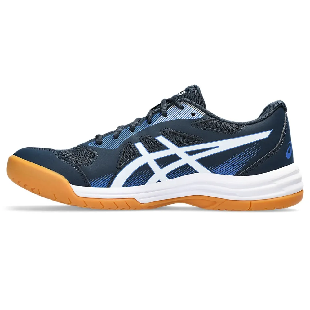 Asics Tiger Sports Shoes ASICS Men's Upcourt 5 Badminton Shoe (French Blue/White)