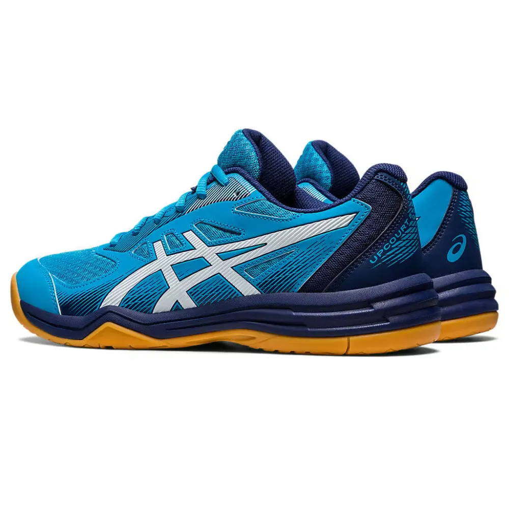 Used Asics Shoes ASICS Men's Upcourt 5 Badminton Shoe (Island Blue/White)