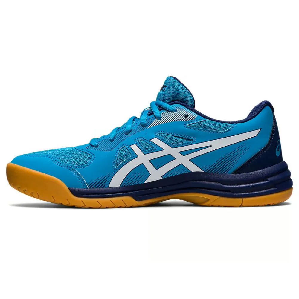 Asics Gel Trail Shoes ASICS Men's Upcourt 5 Badminton Shoe (Island Blue/White)