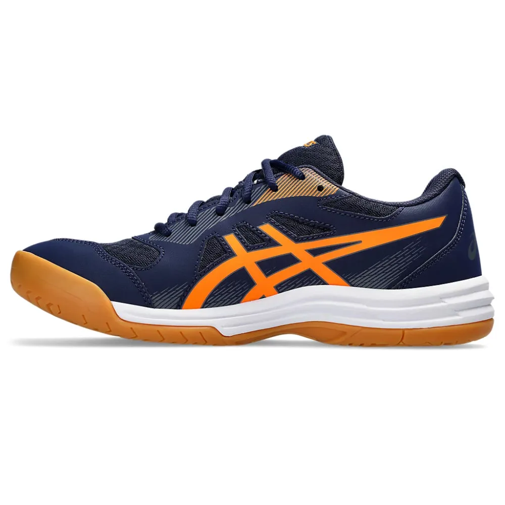 ASICS Men's Upcourt 5 Badminton Shoe (Peacoat/Shocking Orange) Asics Tigers Wrestling Shoes