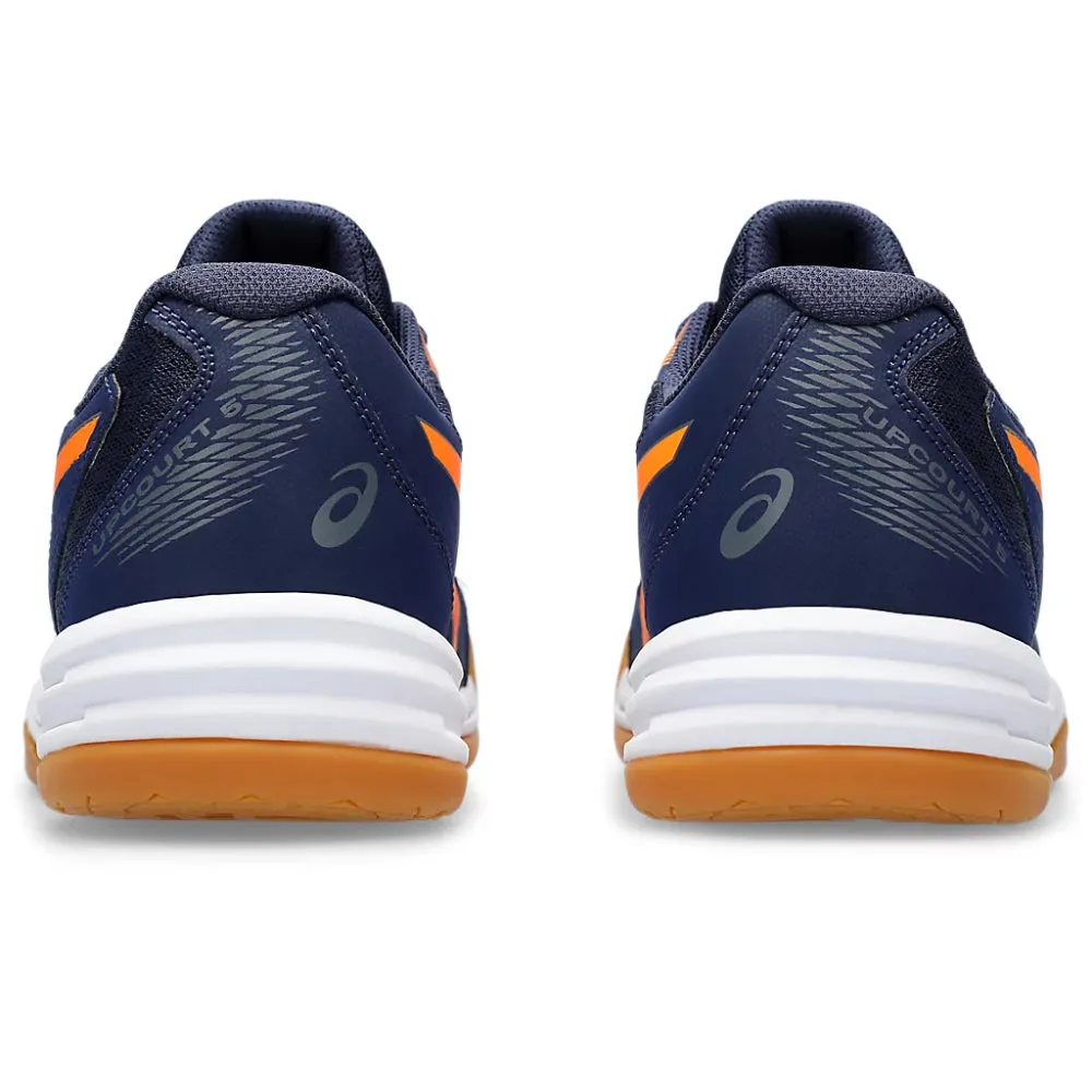 ASICS Men's Upcourt 5 Badminton Shoe (Peacoat/Shocking Orange) Asics Shoes Quality