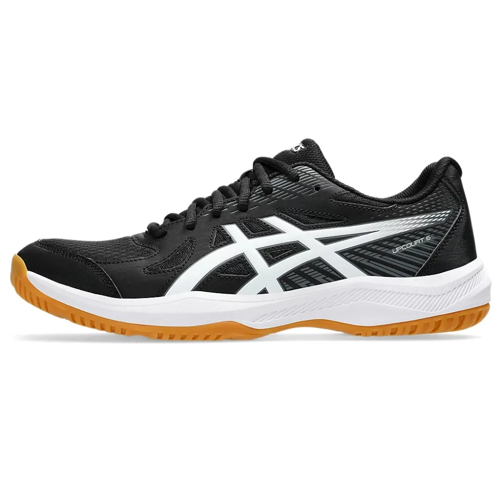 ASICS Men's Upcourt 6 Badminton Shoe (Black/White) Asics Shoes Youth