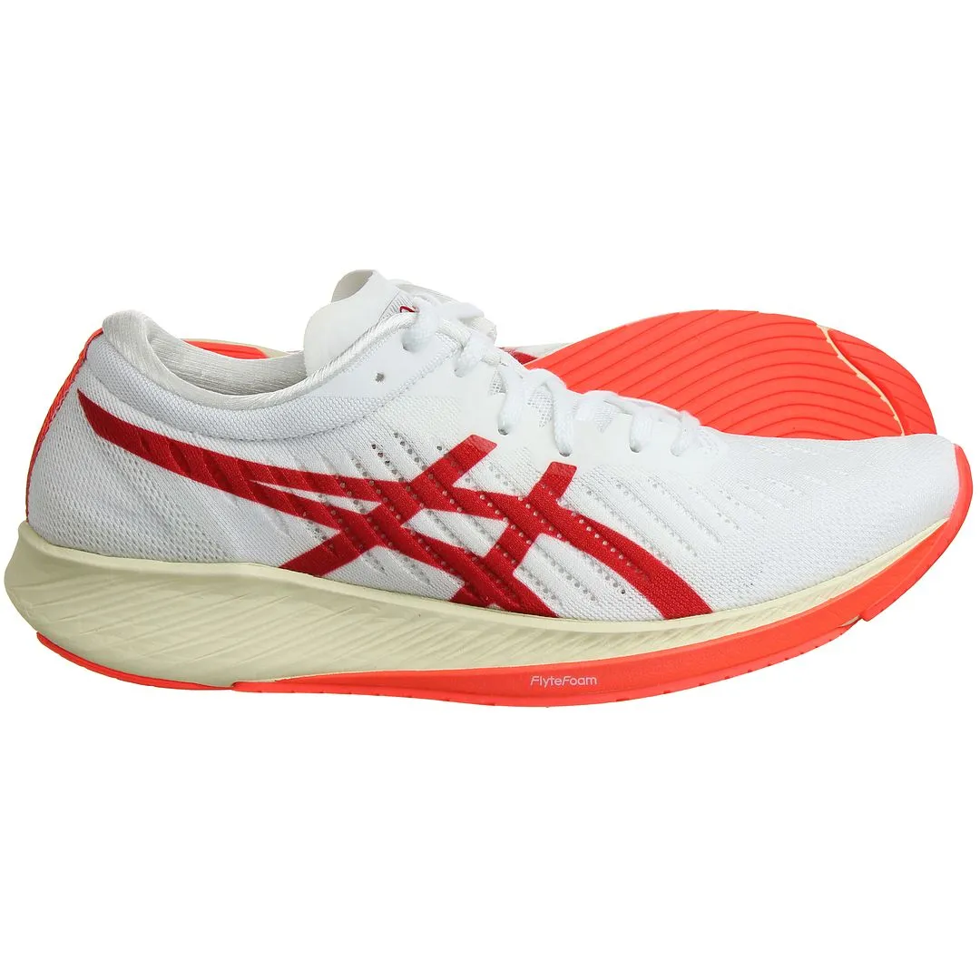 Asics MetaRacer Womens White Running Trainers Asics Vs Under Armour Running Shoes