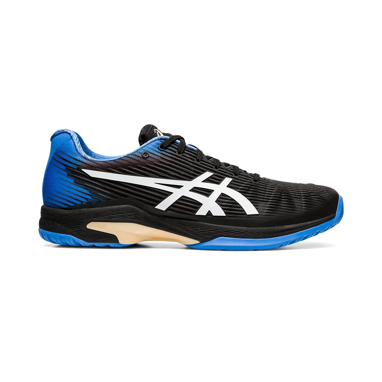 Asics Solution Speed FF Black Blue Mens Tennis Shoes Oikawa Shoes Asics