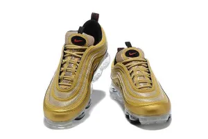 Asics Baby Shoes Nike Air Vapormax 97 Metallic Gold Shoes Sneakers Men !!! CYBER MONDAY SALE !!!