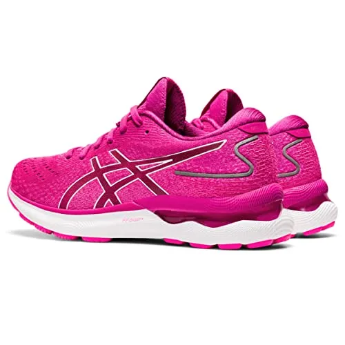 ASICS Women's Gel-Nimbus 24 Running Shoes, 5.5, Fuchsia RED/White Asics Gore Tex Trail Running Shoes