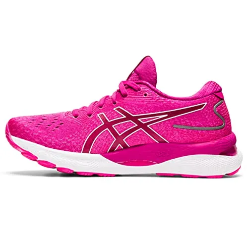 Asics Shoes Underpronation ASICS Women's Gel-Nimbus 24 Running Shoes, 5.5, Fuchsia RED/White