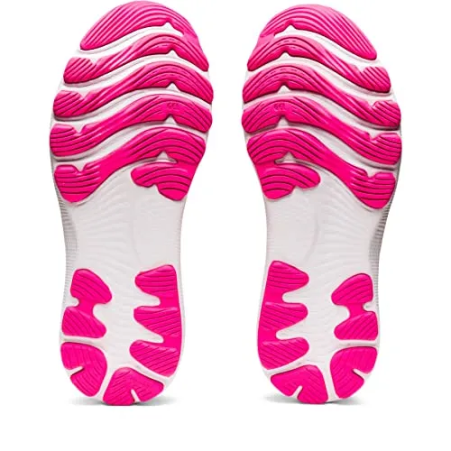 ASICS Women's Gel-Nimbus 24 Running Shoes, 5.5, Fuchsia RED/White Asics Shoes Collaboration