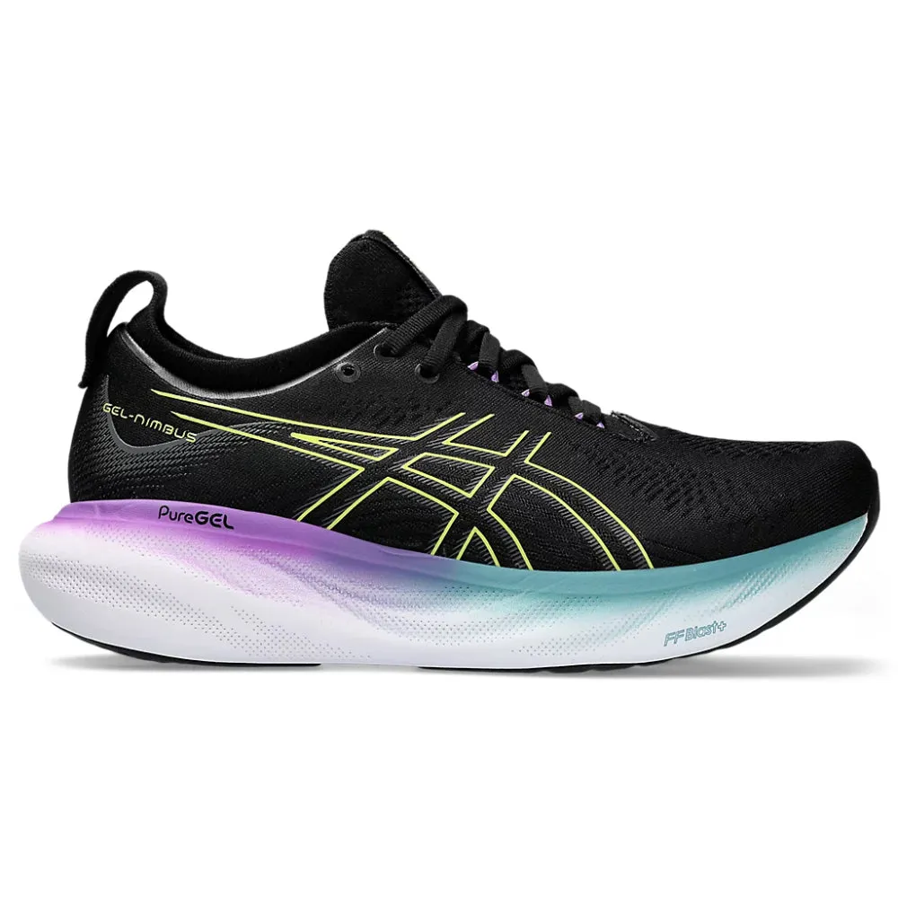 ASICS Women's Gel-Nimbus 25 Running Shoe (Black/Glow Yellow) Asics Gel Fujitrabuco Lite Running Shoes