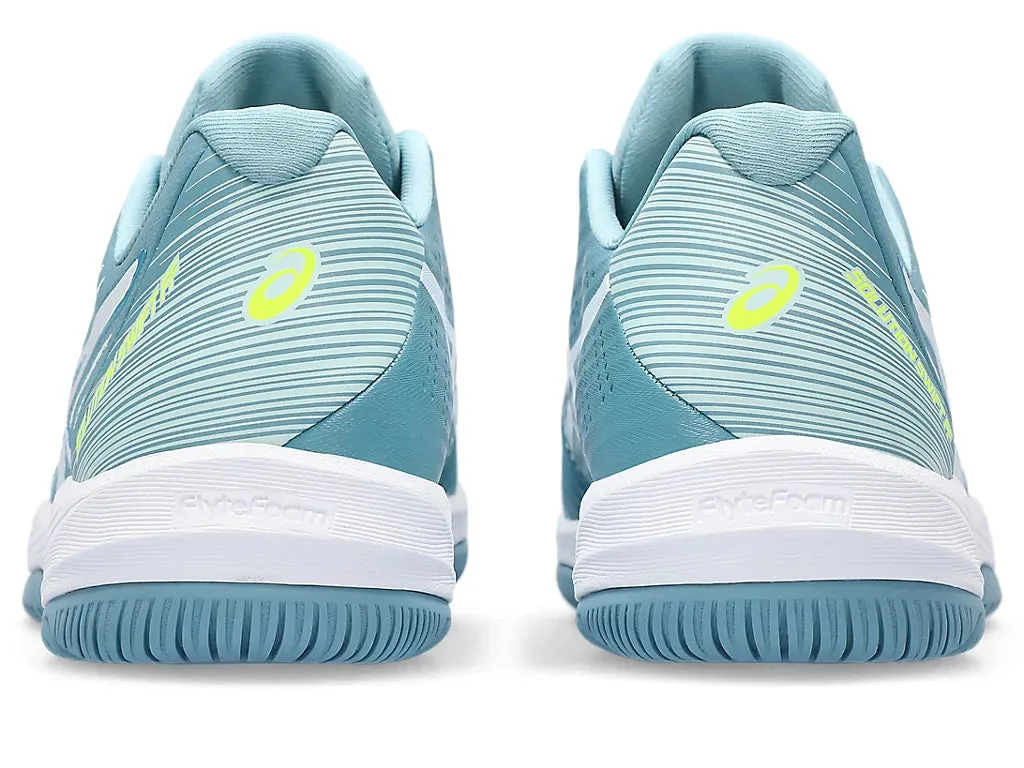 Asics Rainbow Shoes Asics Women's SOLUTION SWIFT FF Tennis Shoes in Gris Blue/White