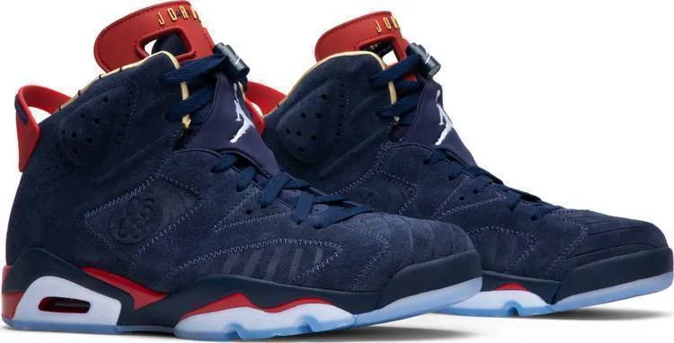 Best Asics Cushioned Shoe Nike Air Jordan 6 Retro 'Doernbecher' 2019 Mid Night Navy White Men Shoes Sale Size US 7-13