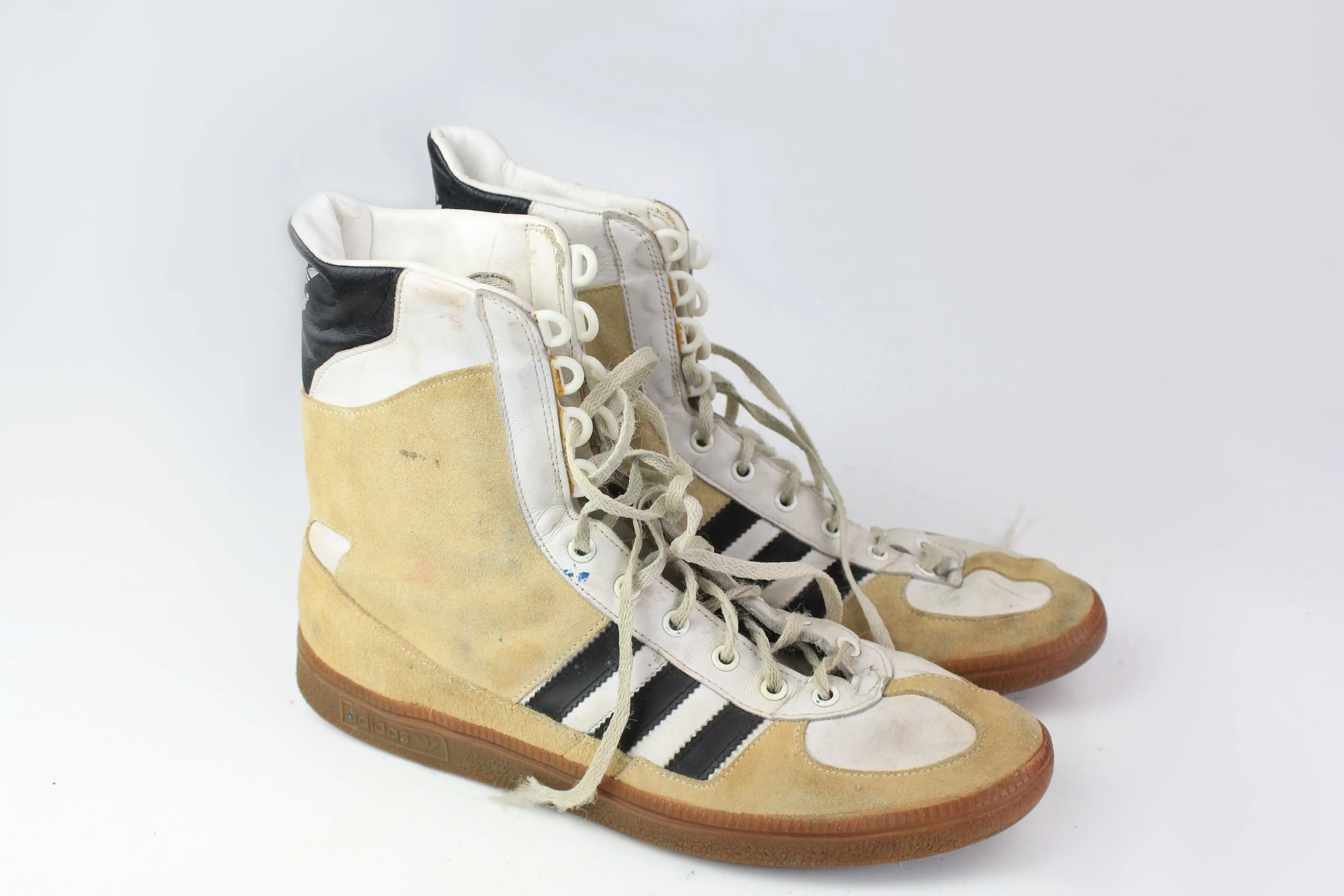 Recycled Plastic Adidas Shoes Vintage Adidas Adimed Stabil High Top Sneakers US 10
